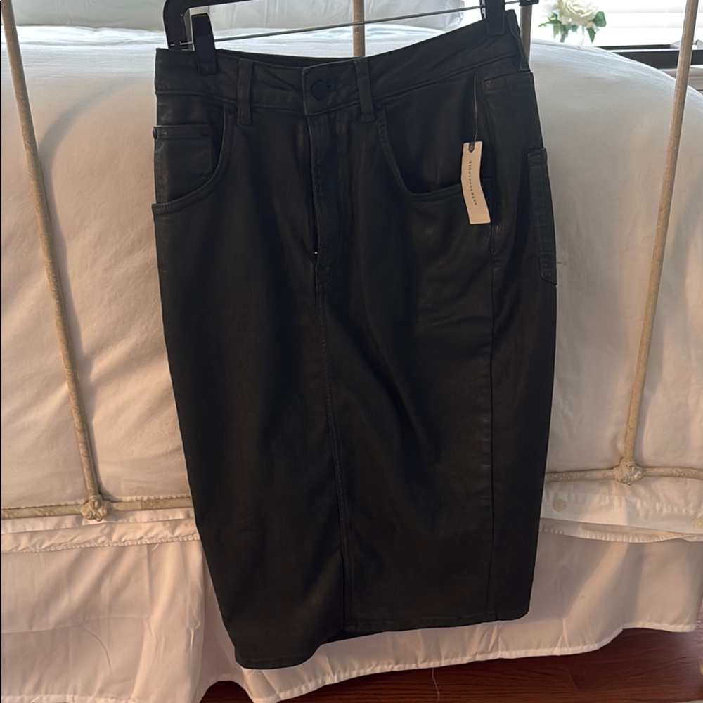 Pilcro Charcoal Midi Skirt